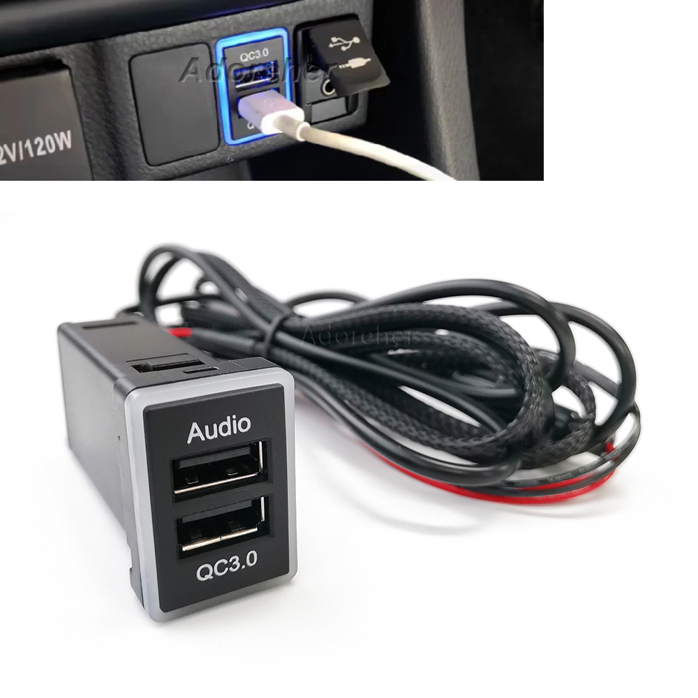 Audio Interface - 1Pc 빠른 자동차 충전기 오디오 QC3.0