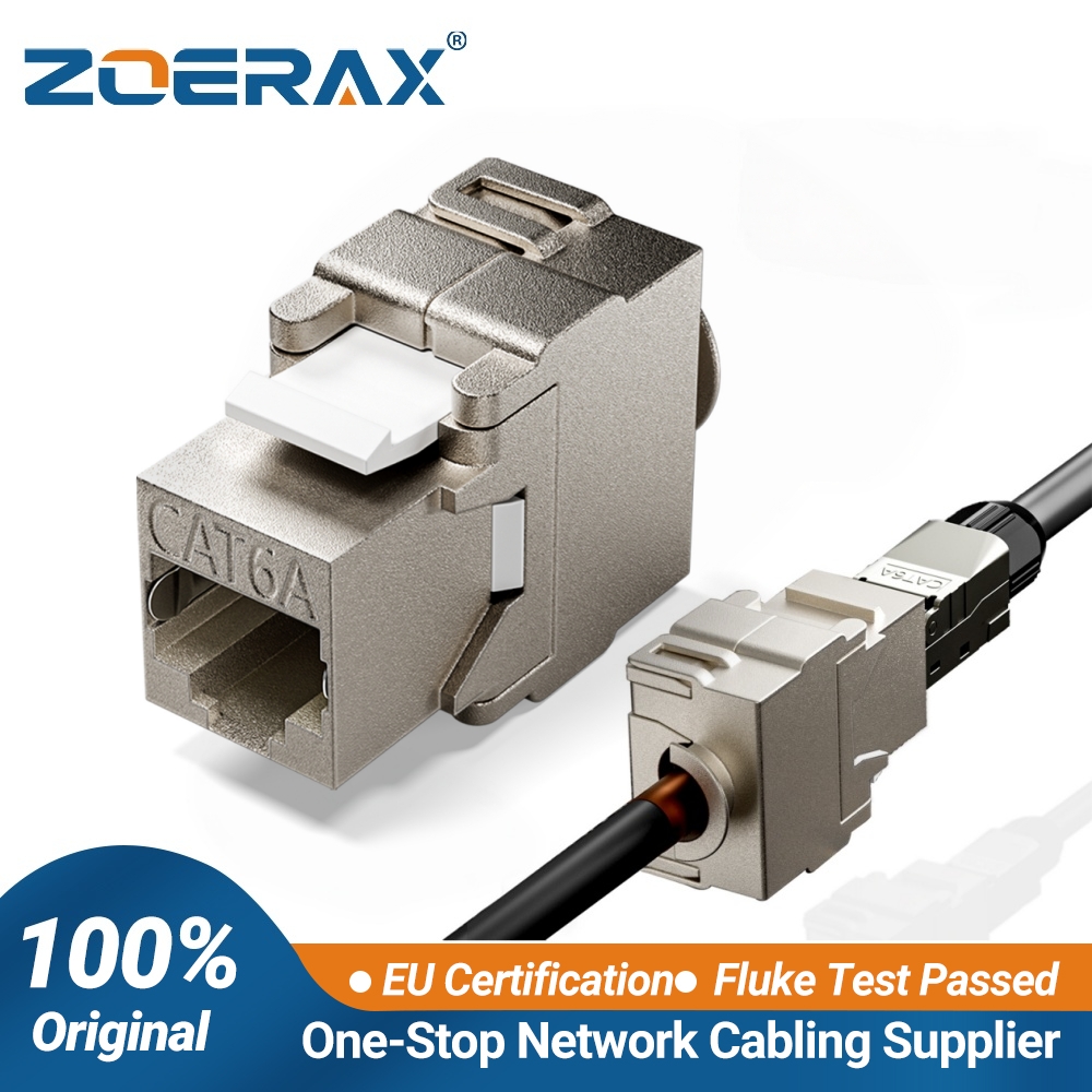 Rj45 Jack - ZoeRax 키스톤 모듈 잭 CAT6A 차폐형