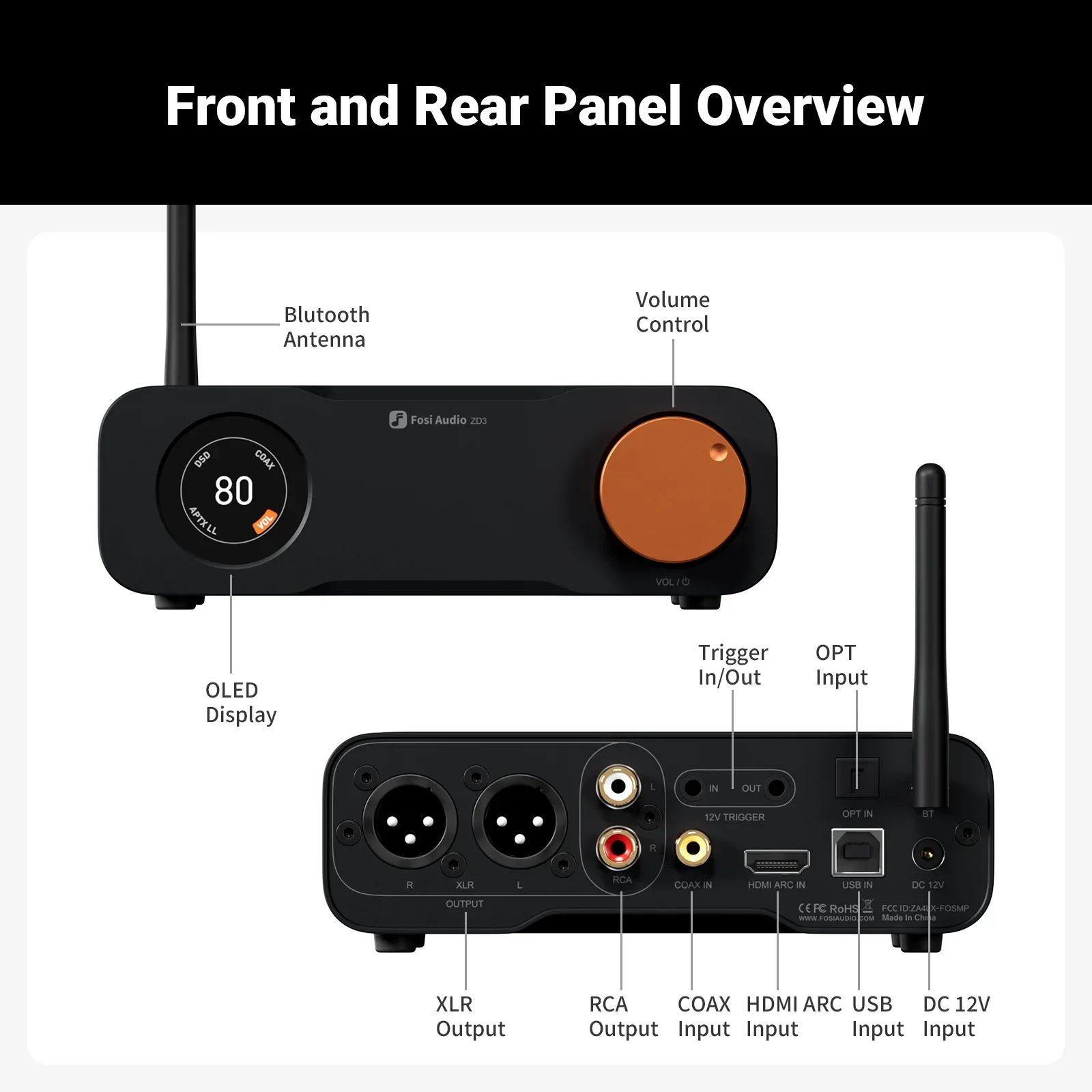 Audio Dac - 포시 오디오 ZD3 블루 풀밸런스 데스크탑