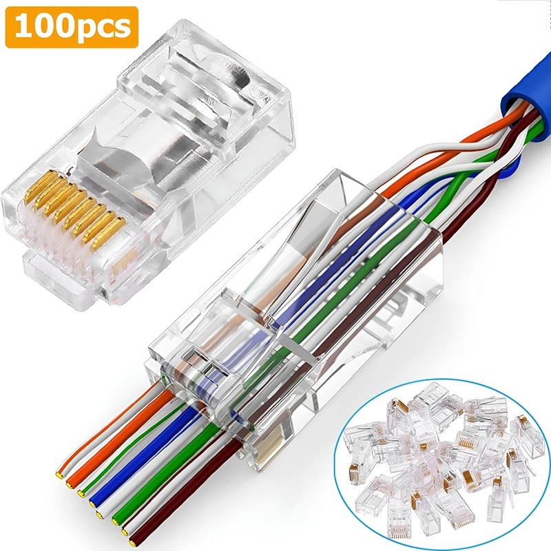 Rj45 Jack - 100pcs Cat6 Cat6e CAT5e RJ45 커넥터