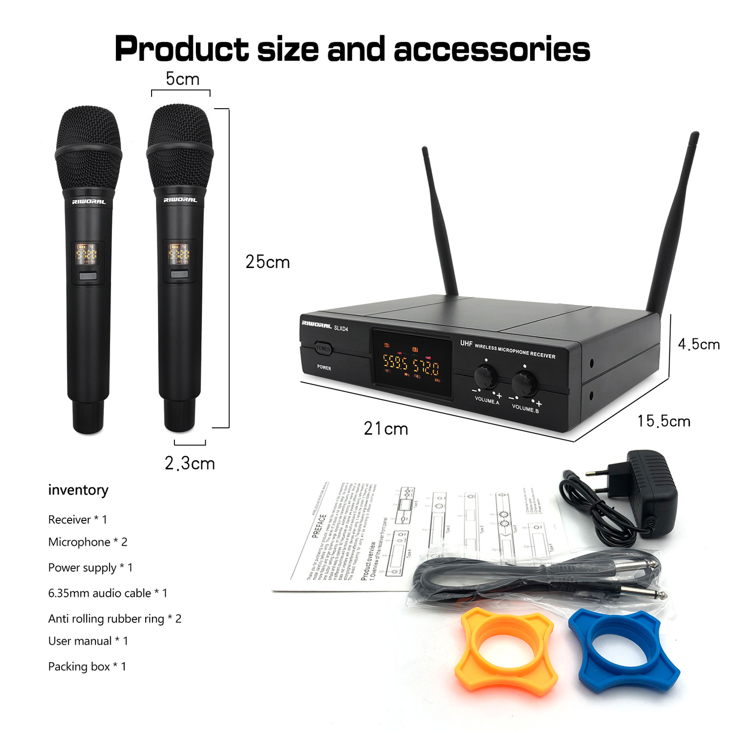 Condenser Microphone Kit - 2026 SLXD4 최고급 2채널 무선 마이크