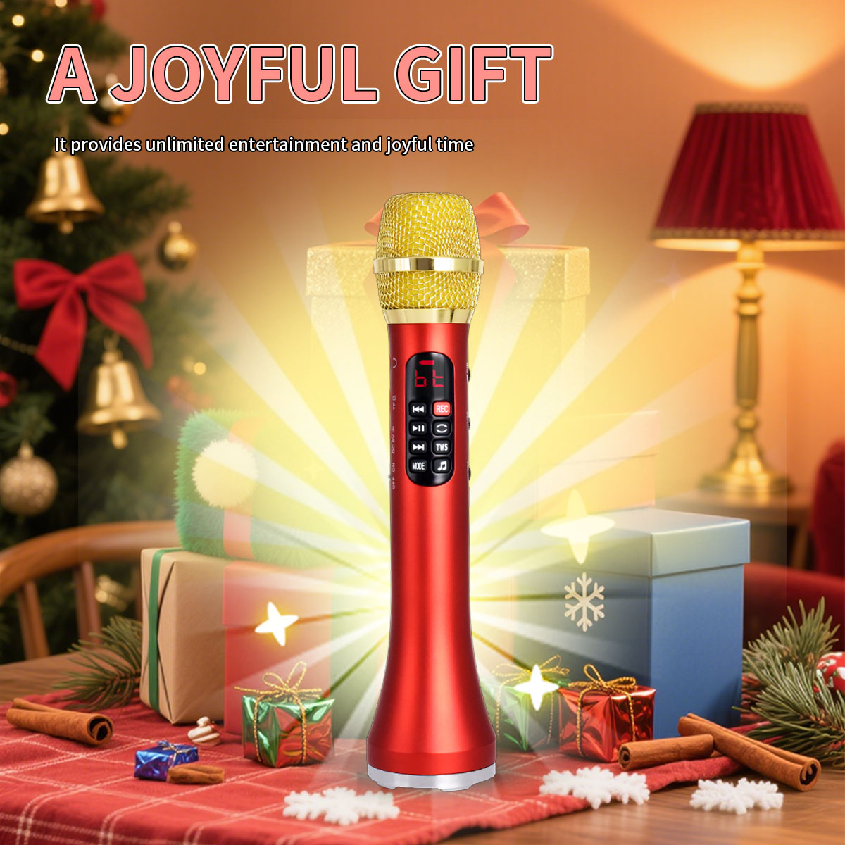 Condenser Microphone Kit - 28cm 25W/개 가라오케 마이크 TWS 블루투스