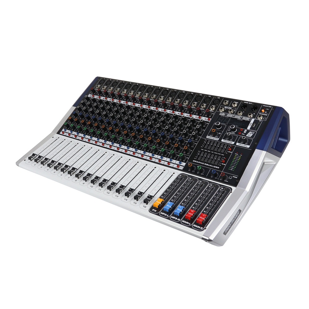 전문용 350W 16채널 금속 오디오 믹서 및 파워 앰 - Audio Interface 리뷰 및 가격