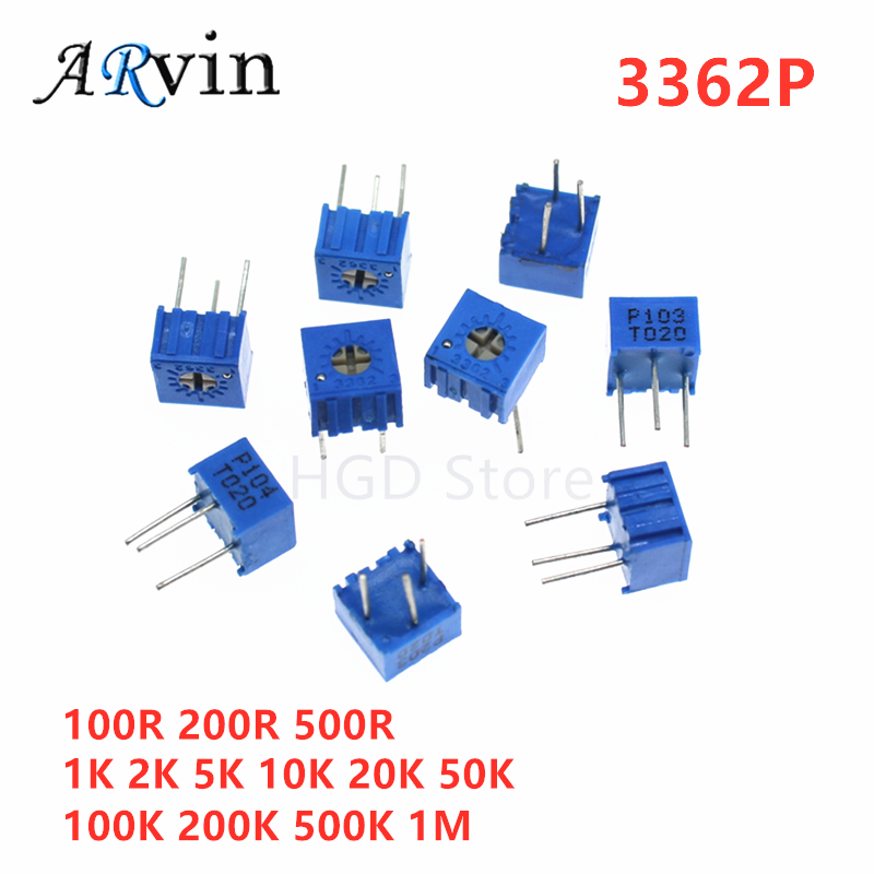 10pcs 3362P 시리즈 저항 101 201 501 - Potentiometer 10K 리뷰 및 가격