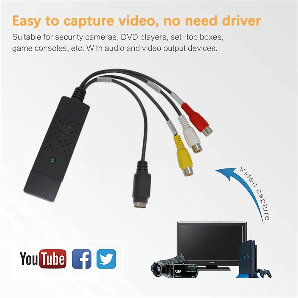 USB2.0 오디오 비디오 캡처 카드 TV 튜너 VHS - Usb Sound Card 리뷰 및 가격