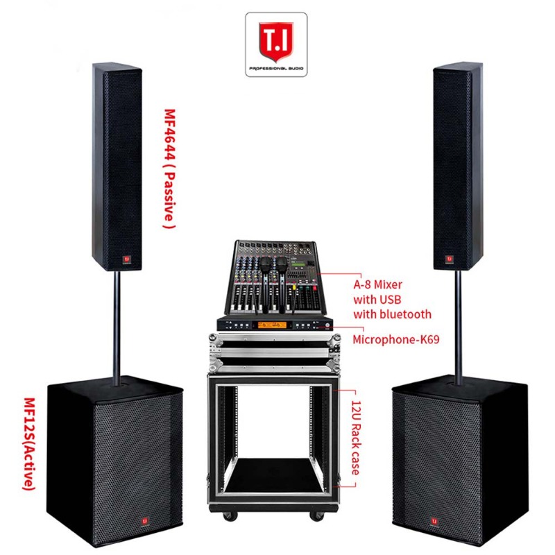 듀얼 15인치 2웨이 휴대용 컬럼 스피커, 실내외 무대 - Full Range Speaker 리뷰 및 가격