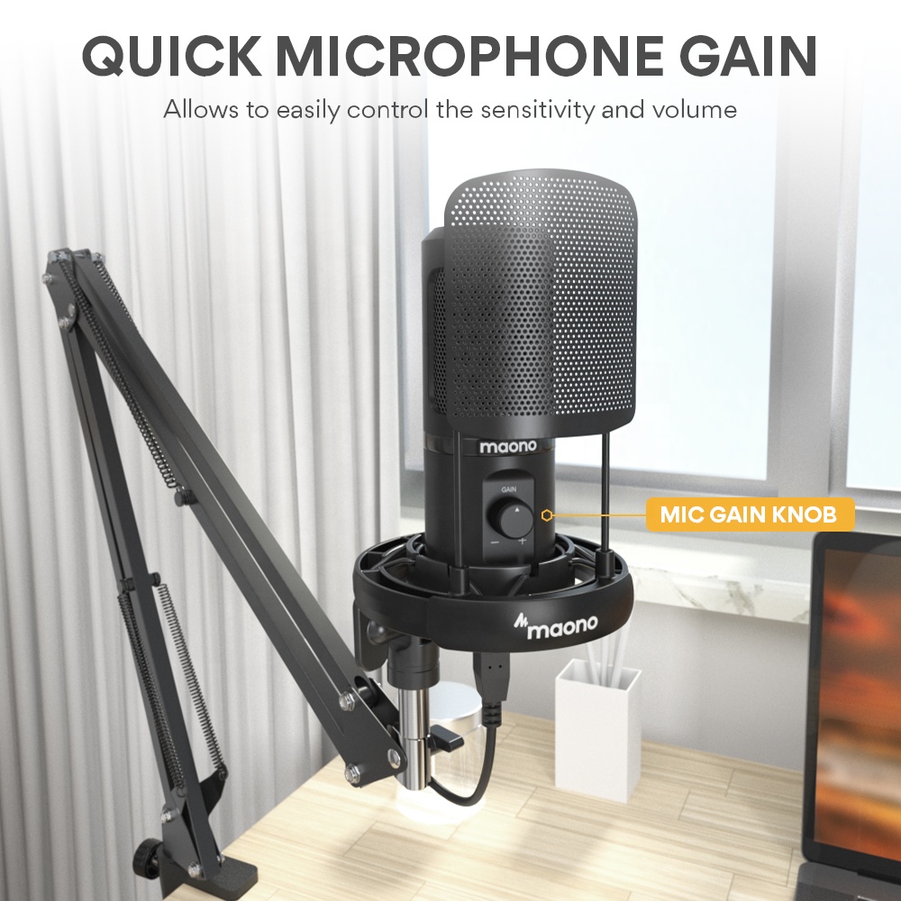 MAONO 전문가용 라이브 스트리밍 콘덴서 레코딩 마이 - Condenser Microphone Kit 리뷰 및 가격