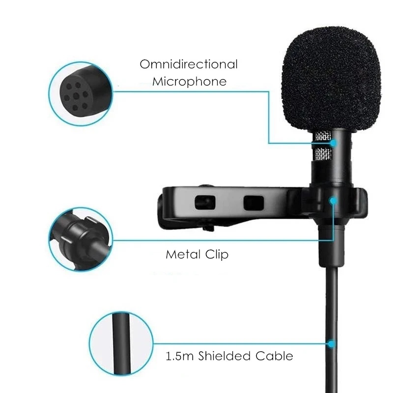 1-5개 휴대용 USB 미니 라발리에 마이크 /3.5m - Microphone Capsule 리뷰 및 가격