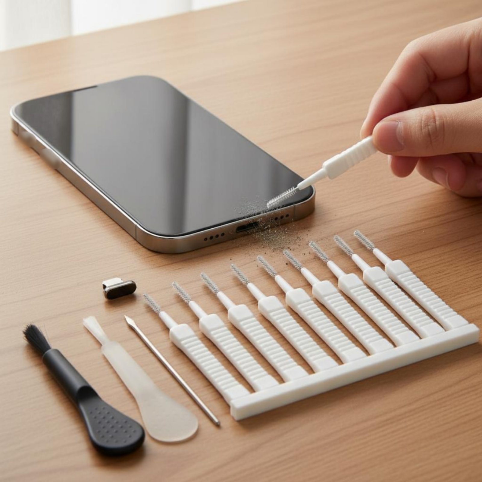 12 Pcs 충전 포트 포트 클리너 키트 휴대용 USB - Speaker Kit 리뷰 및 가격