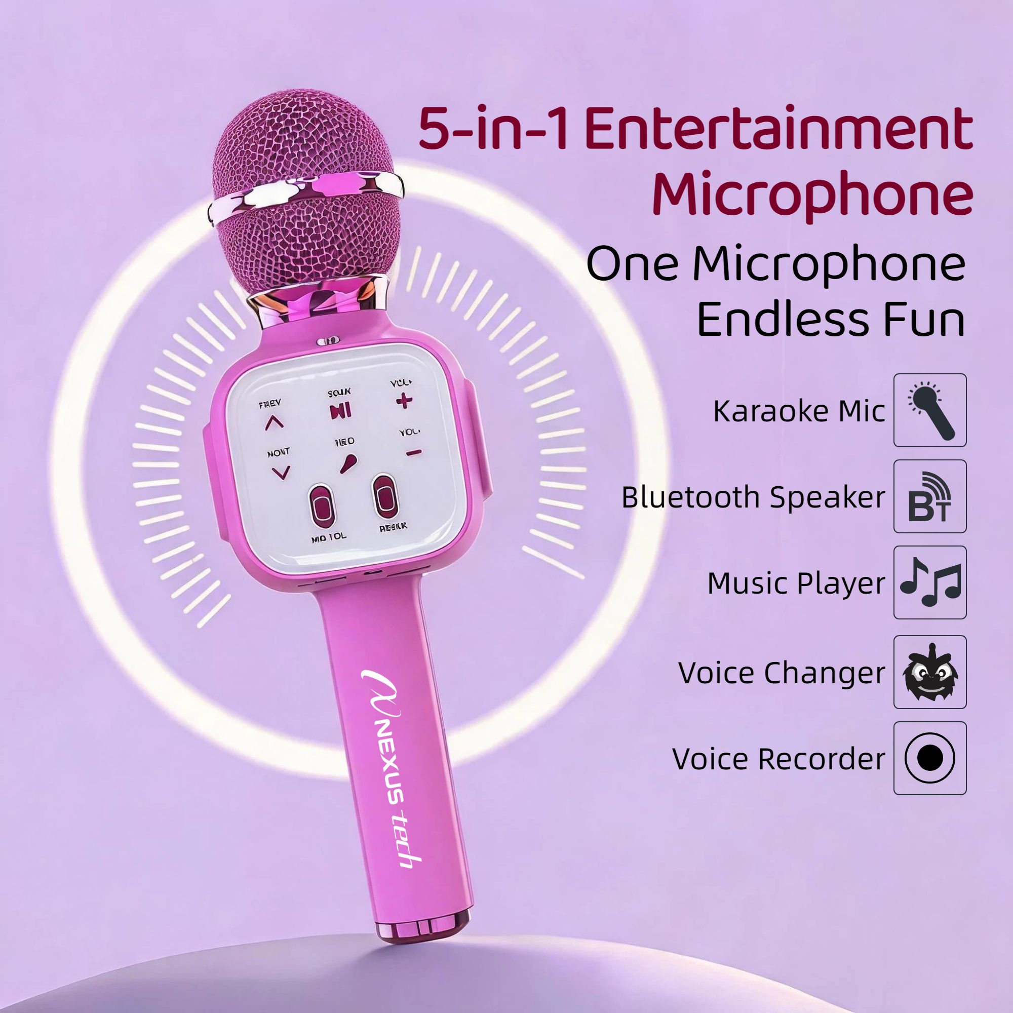 무선 블루투스 5.2 카라오케 마이크, 휴대용 스피커, - Condenser Microphone Kit 리뷰 및 가격