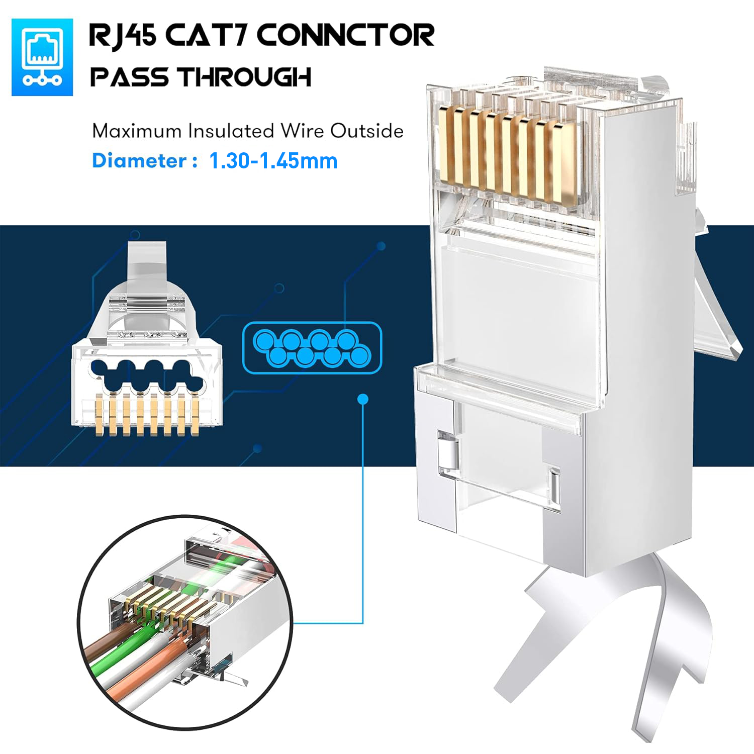 ZoeRax 50팩 차폐형 RJ45 Cat7 Cat6A - Rj45 Jack 리뷰 및 가격