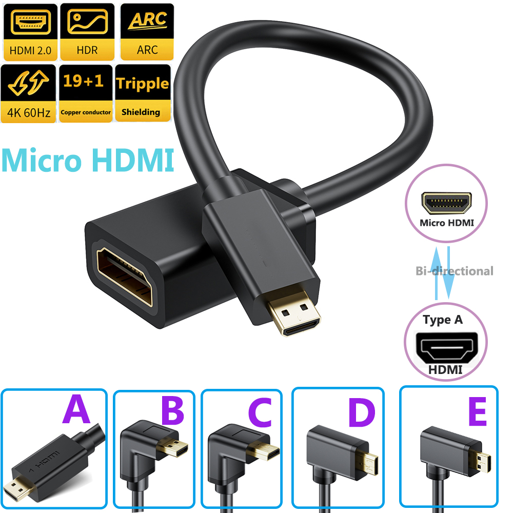 4K 마이크로 HDMI-HDMI 케이블 어댑터 직선형  - Mdi Cable 리뷰 및 가격