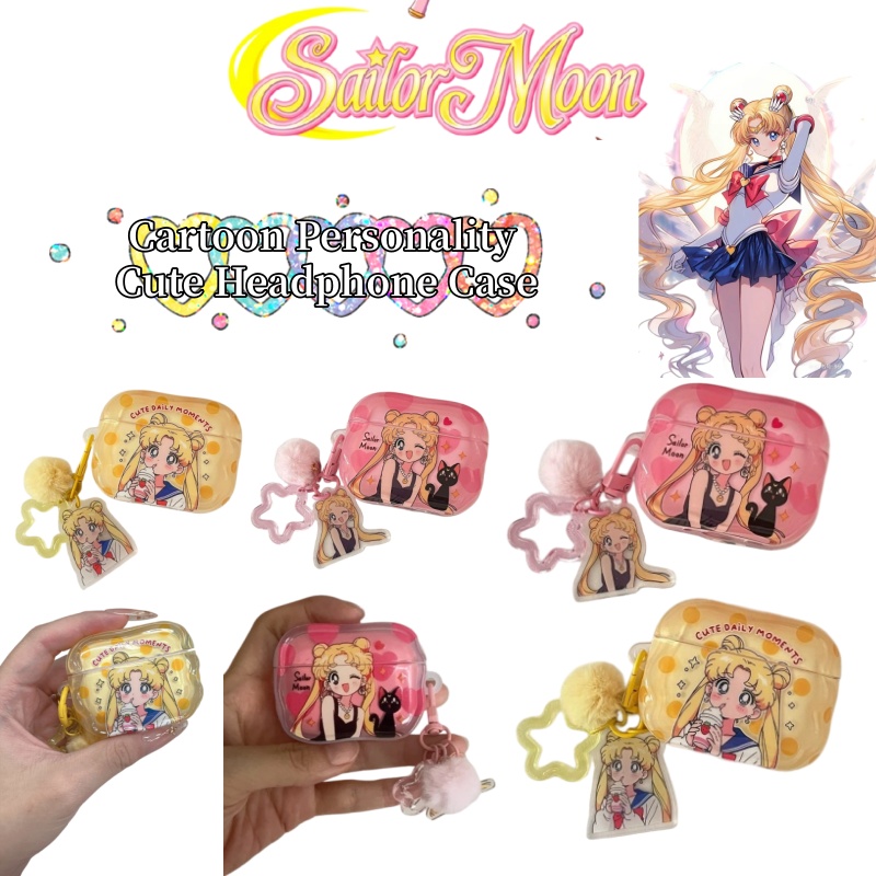 세일러 문 애니메이션 캐릭터 디자인의 세련된 이어폰 케 - Headphone Parts 리뷰 및 가격
