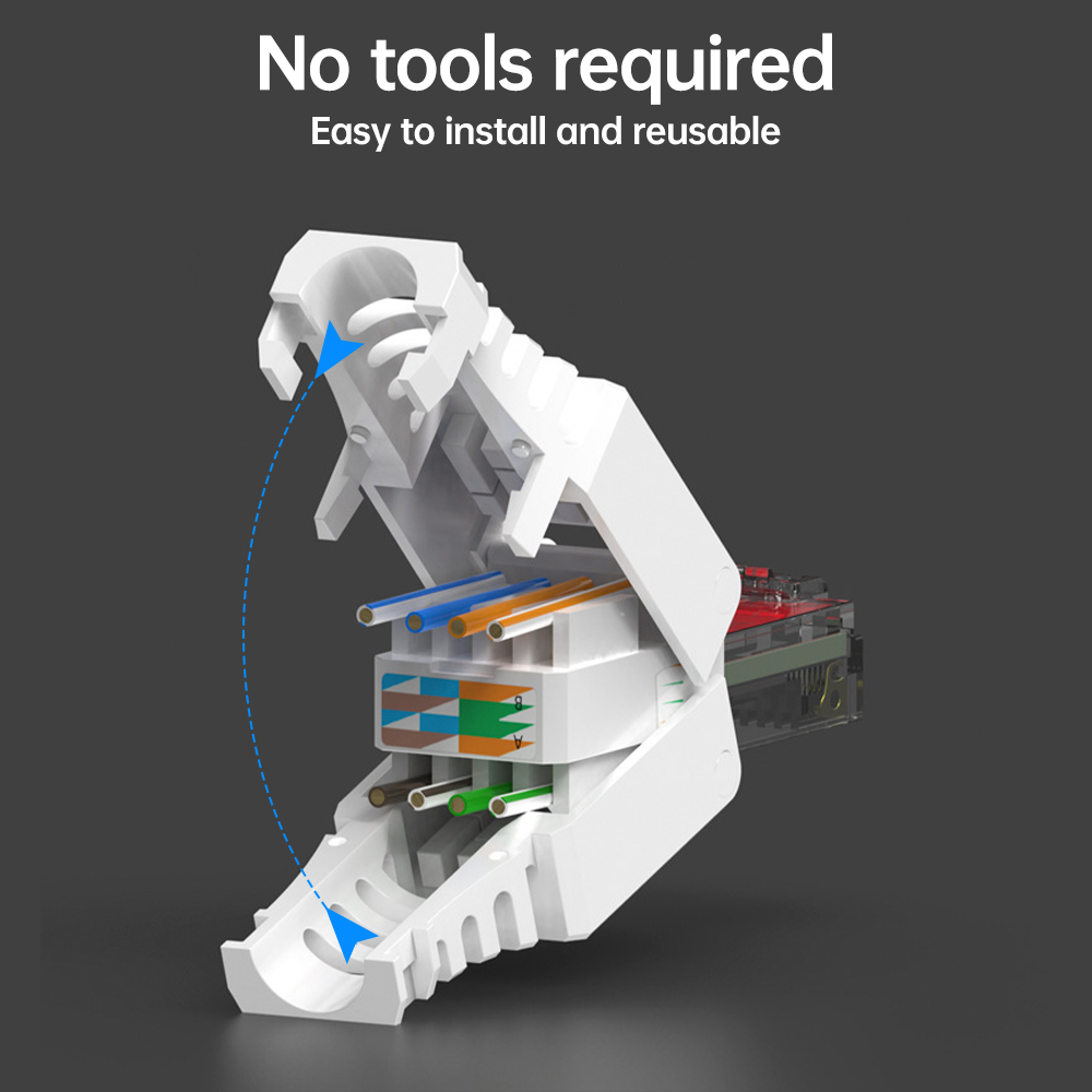 Hoolnx 도구가 없는 RJ45 커넥터, CAT6 모 - Rj45 Jack 리뷰 및 가격