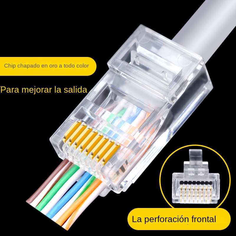 100pcs RJ45 Cat6 Cat5e 패스 스루 네 - Rj45 Jack 리뷰 및 가격