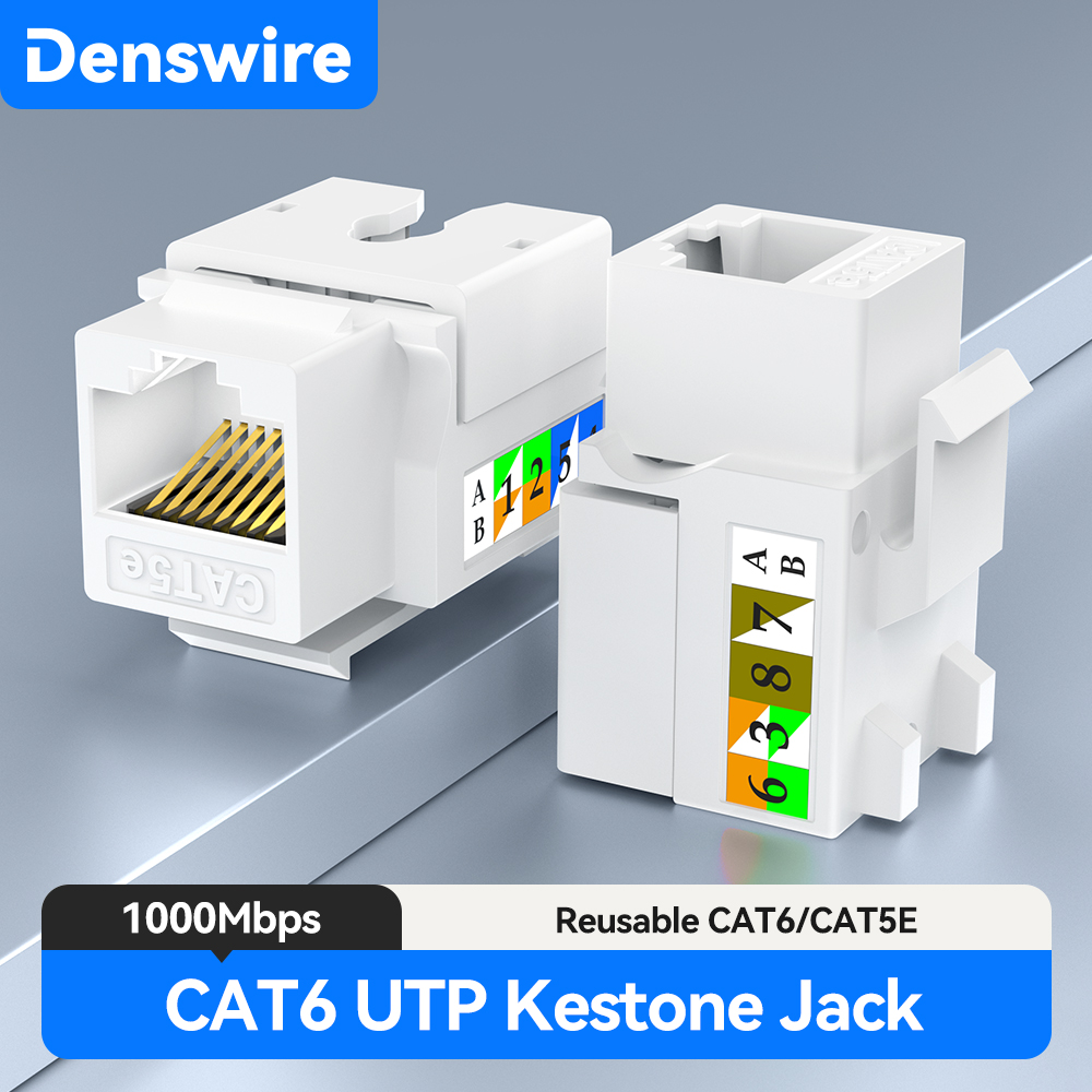덴스와이어 RJ45 Cat5E/6 키스톤 잭, 비차폐  - Rj45 Jack 리뷰 및 가격