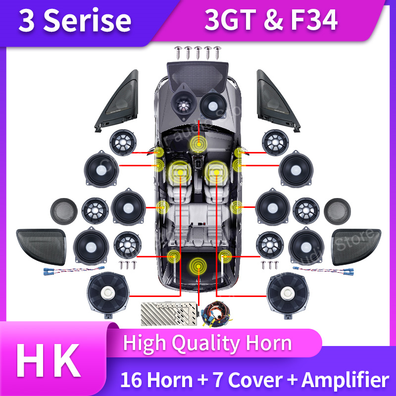 BMW F34 GT 3 시리즈용 차량 스피커 키트, 오 - Speaker Kit 리뷰 및 가격
