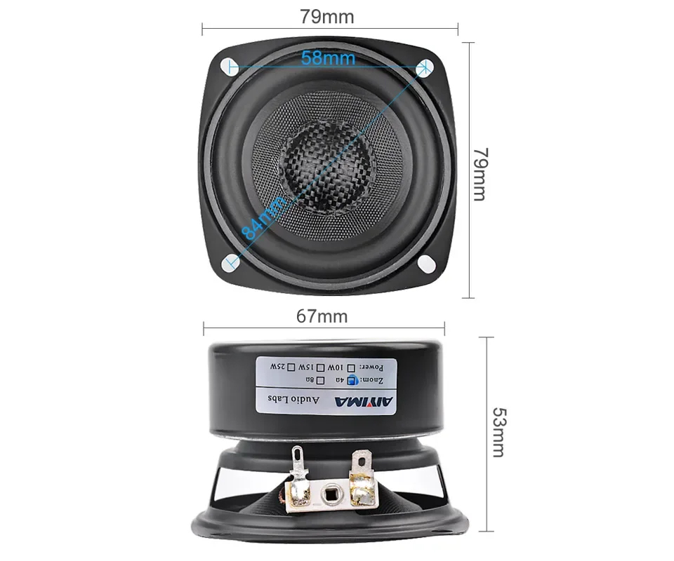 AIYIMA 2개 3인치 풀레인지 사운드 스피커 4/8 - Es9018 Dac 리뷰 및 가격